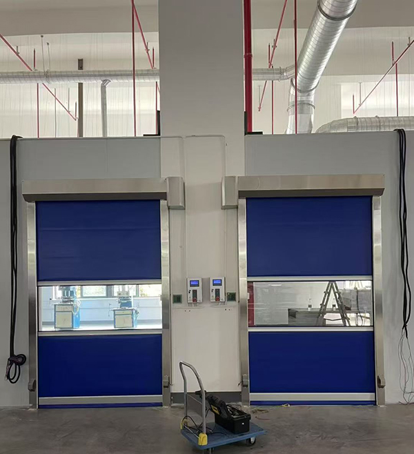 白碱滩快速白碱滩卷帘门助力食品加工车间环境升级